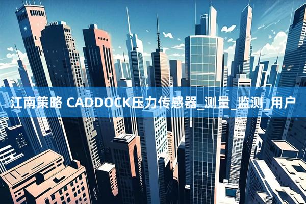江南策略 CADDOCK压力传感器_测量_监测_用户